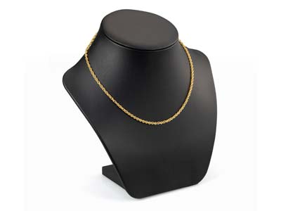 Gold Plated 1.8mm Prince Of Wales Rope Chain 18