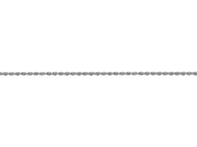 Silver Plated 2.2mm Rope Chain 18