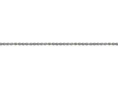 Silver Plated 2.8mm Rope Chain 18