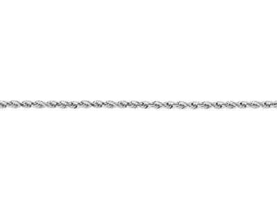 Silver Plated 3.0mm Diamond Cut Rope Chain 18