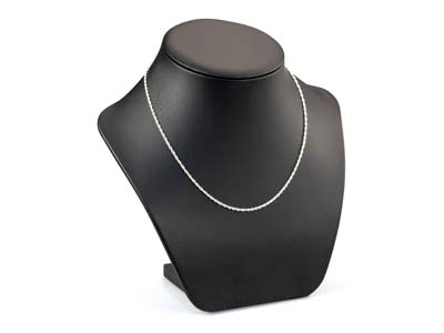 Silver Plated 1.8mm Prince Of Wales Rope Chain 18''/45cm Unhallmarked - Standard Image - 4