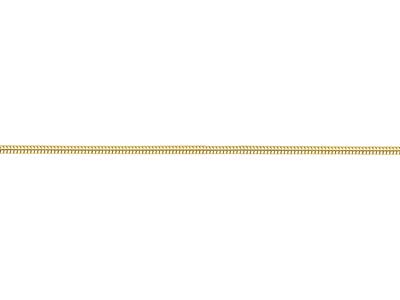 Gold Plated 2.4mm Round Snake Chain 18