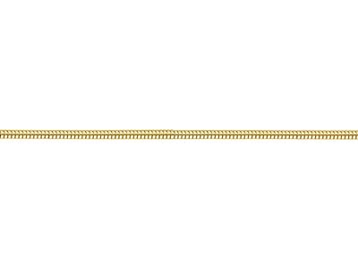 Gold Plated 3.0mm Round Snake Chain 18