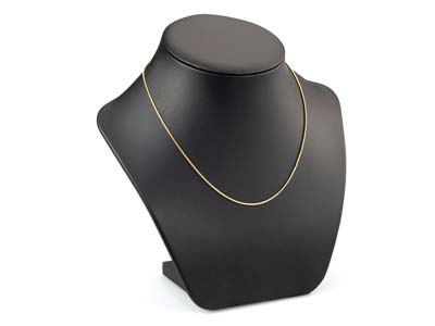 Gold Plated 1.1mm Round Snake Chain 16''/40cm Unhallmarked - Standard Image - 4
