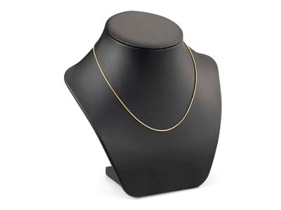 Gold Plated 1.1mm Round Snake Chain 18''/45cm Unhallmarked - Standard Image - 4