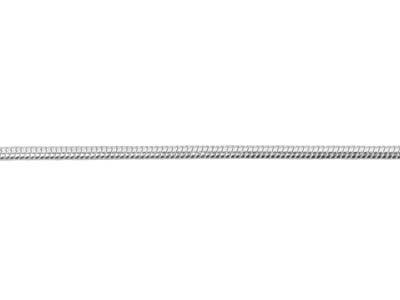 Silver Plated 1.1mm Round Snake Chain 18