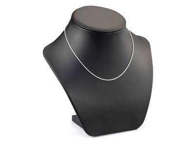 Silver Plated 1.1mm Round Snake Chain 18
