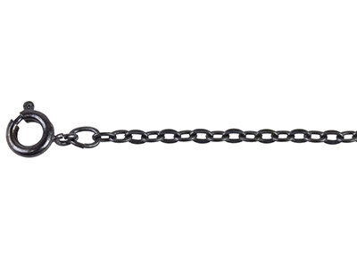 Antique Black 2.0mm Trace Chain    18