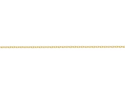 Gold Plated 1.5mm Oval Trace Chain 18