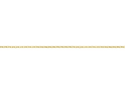 Gold Plated 1.9mm Flat Filed Oval Trace Chain 18