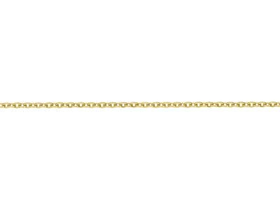 Gold Plated 2.0mm Oval Trace Chain 18