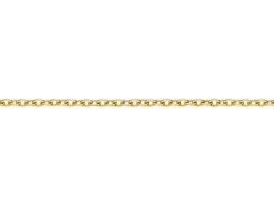 Gold Plated 3.0mm Oval Trace Chain 18