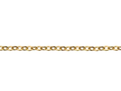 Gold Plated 1.6mm Oval Trace Chain 18