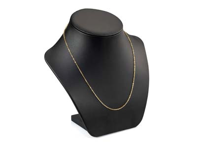 Gold Plated 1.6mm Oval Trace Chain 18