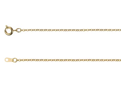 Gold Plated 1.6mm Oval Trace Chain 24''/60cm Unhallmarked - Standard Image - 2