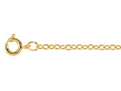Gold Plated 2.3mm Trace Chain      1640cm Unhallmarked