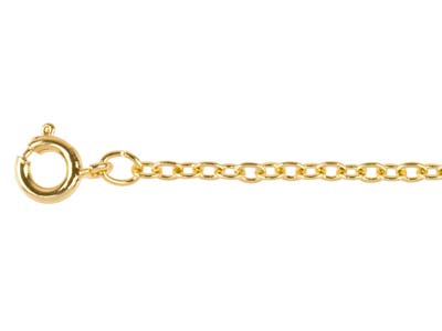 Gold Plated 2.3mm Trace Chain      16