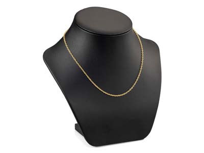 Gold Plated 2.3mm Oval Trace Chain 16''/40cm Unhallmarked - Standard Image - 4