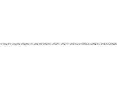 Rhodium Plated 2.0mm Oval Trace Chain 18