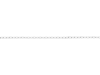 Silver Plated 1.7mm Oval Trace Chain 18