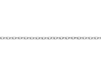 Silver Plated 3.0mm Oval Trace Chain 18