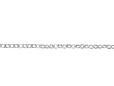Silver Plated 1.6mm Oval Trace Chain 16''/40cm Unhallmarked - Standard Image - 3