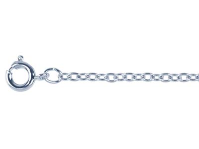 Silver Plated 2.3mm Trace Chain    18