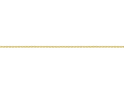 Gold Plated 1.4mm Diamond Cut Oval Trace Chain 18