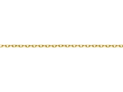 Gold Plated 2.9mm Diamond Cut Oval Trace Chain 18