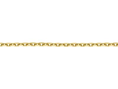 Gold Plated 3.9mm Diamond Cut Oval Trace Chain 18