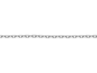 Silver Plated 3.9mm Diamond Cut Oval Trace Chain 18