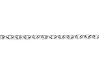 Silver Plated 5.3mm Diamond Cut Oval Trace Chain 18