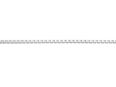Silver Plated 3.0mm Diamond Cut Box Chain 18