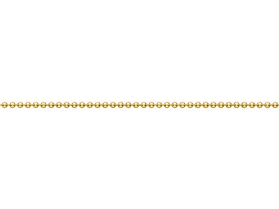 Gold Plated 2.0mm Ball Chain 18