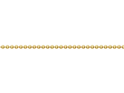 Gold Plated 2.5mm Ball Chain 18