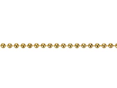 Gold Plated 1.5mm Ball Chain 18