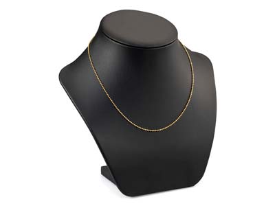 Gold Plated 1.5mm Ball Chain 18