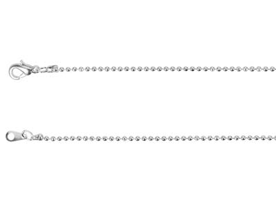 Silver Plated 1.5mm Ball Chain 16