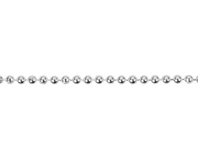 Silver Plated 1.5mm Ball Chain 18