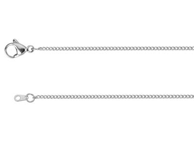 Surgical Steel 1.6mm Filed Curb Chain 18