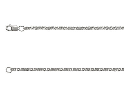 Argentium 960 2mm Round Belcher    Chain 16