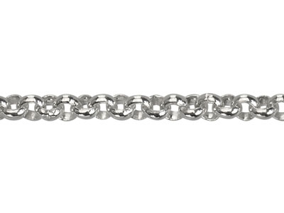 Argentium 960 2mm Round Belcher    Chain 16