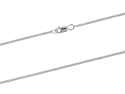 Argentium 960 1.2mm Curb Chain     18