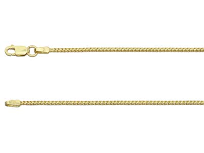 9ct Yellow Gold 1.3mm Franco Chain 1640cm Hallmarked