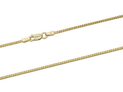 9ct Yellow Gold 1.3mm Franco Chain 18