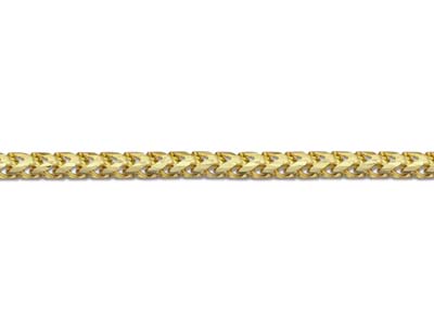 9ct Yellow Gold 1.3mm Franco Chain 18