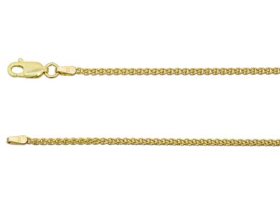 9ct Yellow Gold 1.5mm Spiga Chain  2050cm Hallmarked