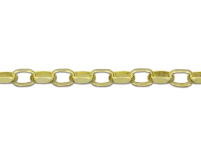 9ct Yellow Gold 2.2mm Diamond Cut  Belcher Chain 24