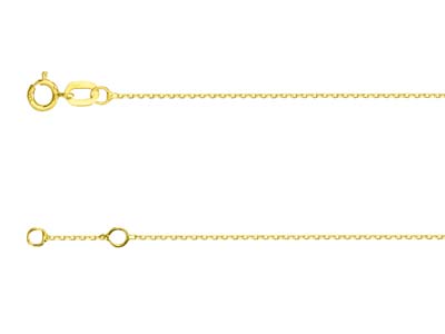 9ct Yellow Gold 0.8mm Extendable   Belcher Chain Bracelet 17-18cm     Unhallmarked - Standard Image - 2