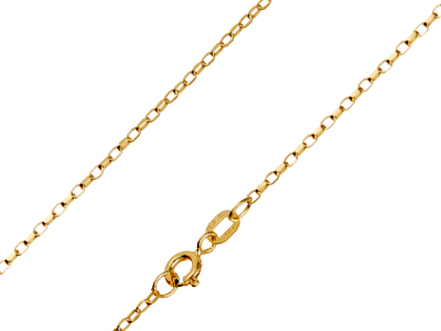 9ct Yellow Gold 1.7mm Belcher Chain 1640cm Hallmarked